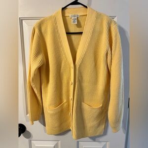Yellow cardigan, size small
